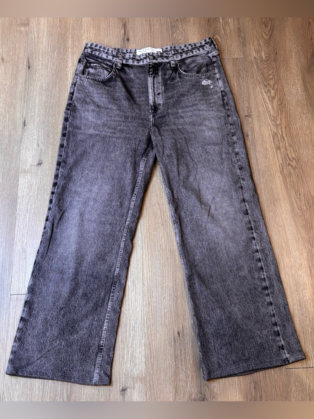 Rag & Bone Women’s Miramar Shea High-Rise Ankle Relaxed Straight Pants Size 30